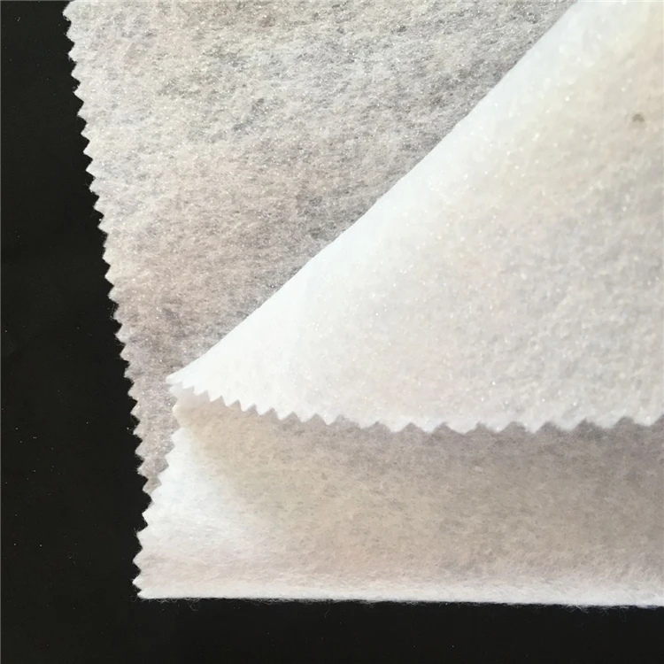 fusing iron-on wadding fusible interlining non woven adhesive felt for bags and winter garment fusible interlining