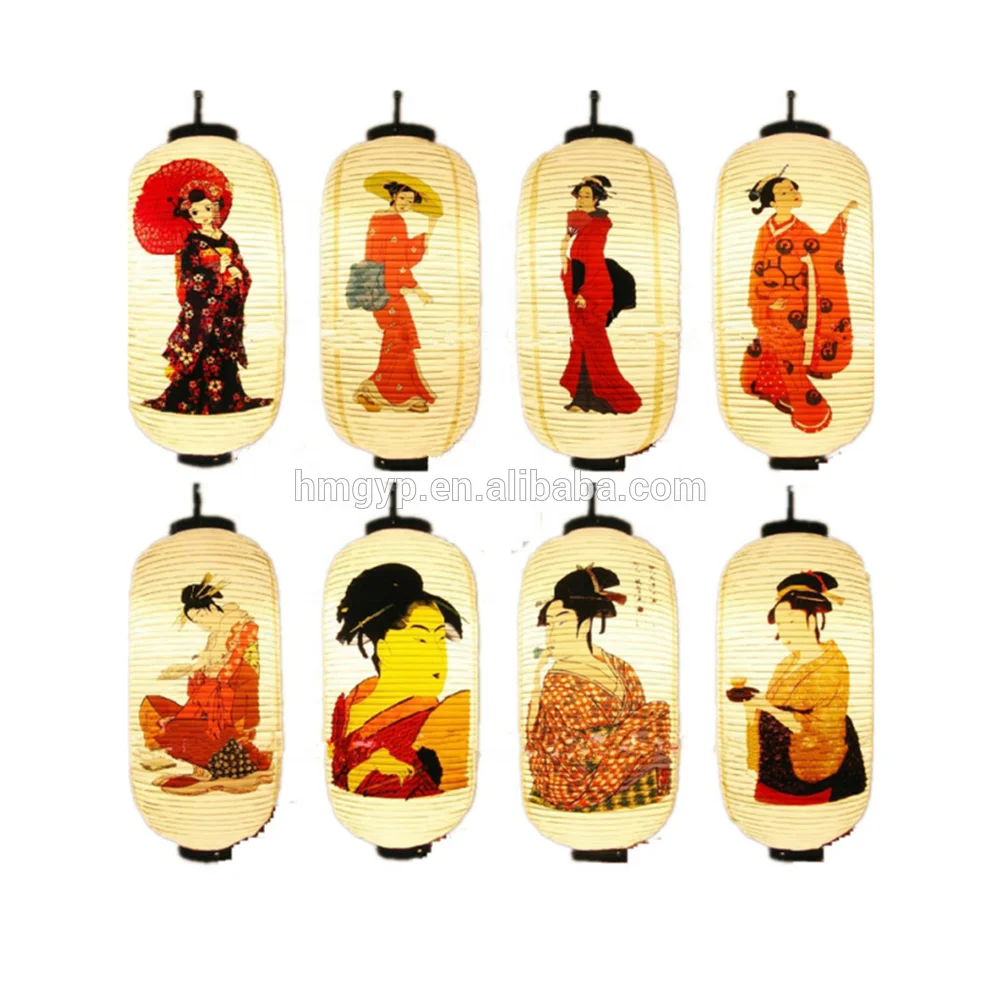 
Japanese Food Restaurant Decorative Paper Lantern Customized Printing Japanese Lantern 