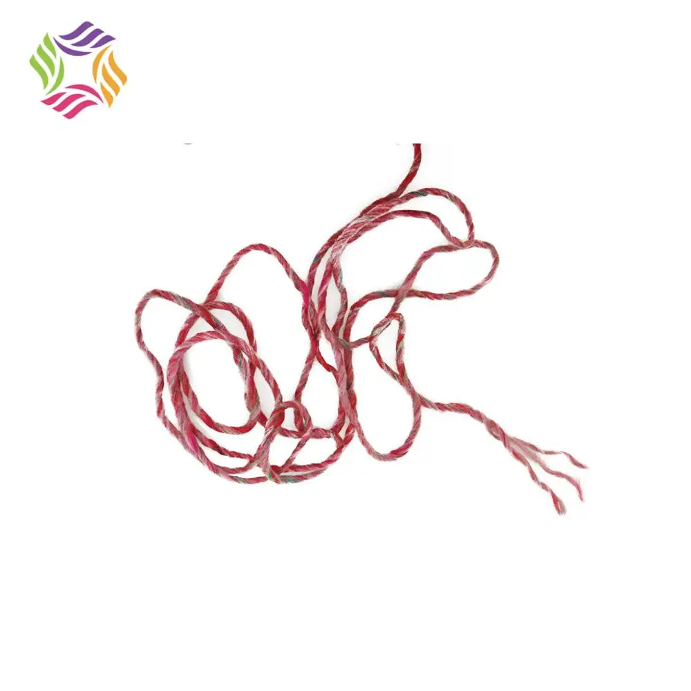 Charmkey melange yarn hand knitting yarn polyester wool blend yarn for sweater