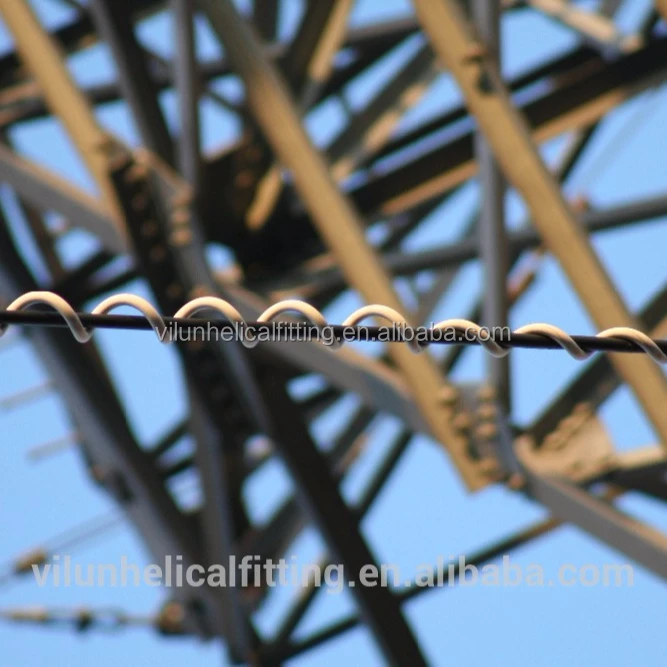 Спиральный Вибрационный демпфер из ПВХ для кабеля ADSS и OPGW