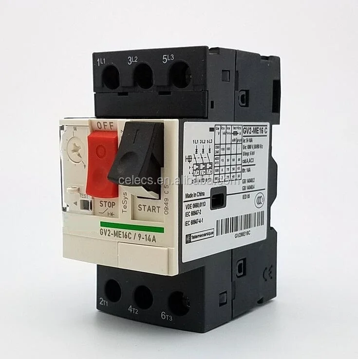 Motor Protection Circuit Breakers GV2/GV3 MPCB with different current amp
