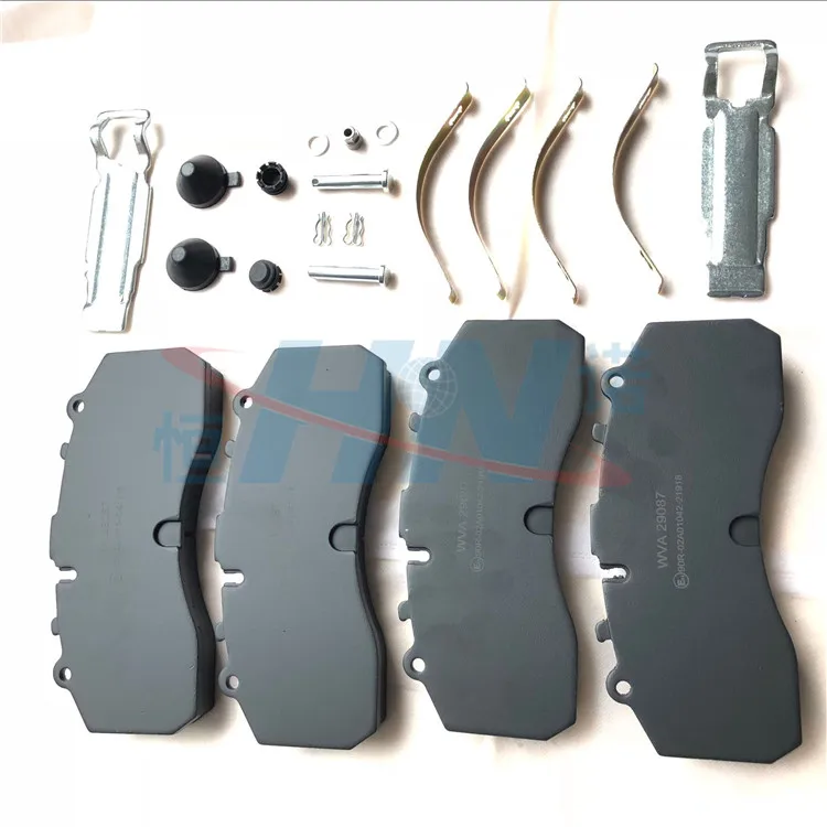 China supplier durable long life truck brake pad for yutong bus spare parts for european trucks  29087