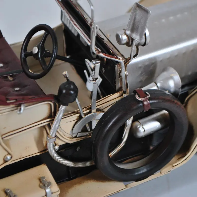 handmade metal vintage car model home decoration