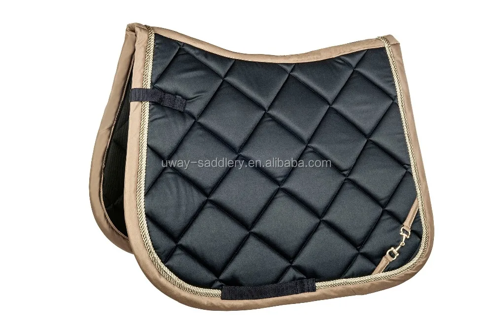 
High end satin horse saddle pad for equestrian equipment 