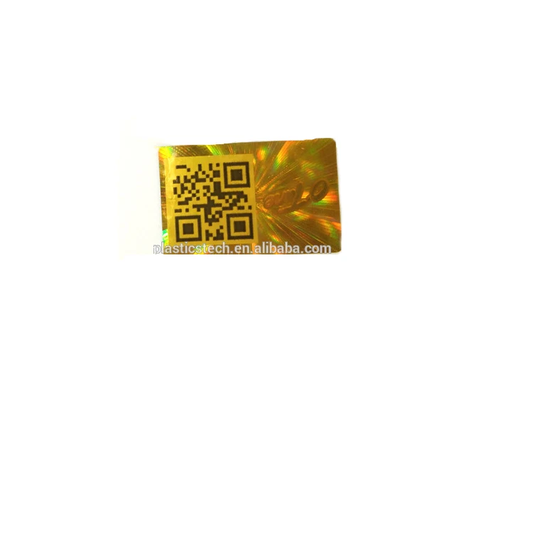 Custom Anti Counterfeiting 3D Anti Counterfeiting Hologram Holographic QR Code Sticker Label