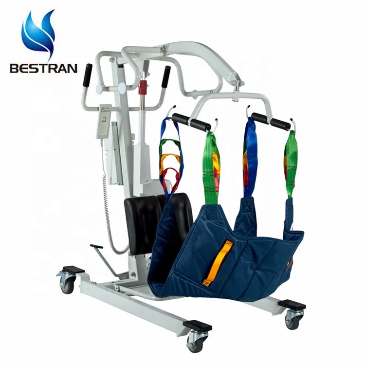 BT-PL002 Medical home care Standing Paralyzed Electric Patient Lift Multi-function type with sling mobile patient hoist price