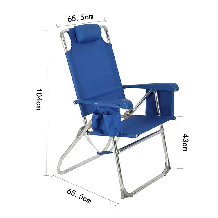 Открытый легкий алюминиевый складной шезлонг для рыбалки с подстаканник сумка-холодильник