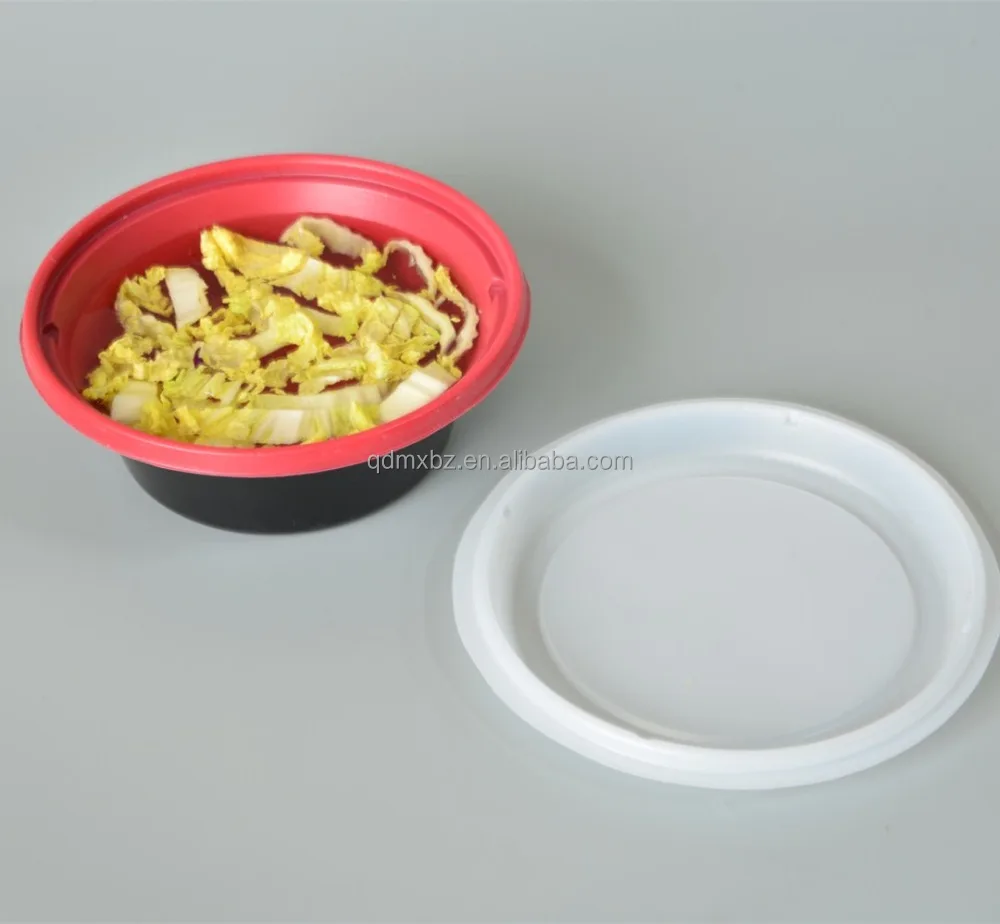 2021 Manufacture Round CPET /PP Disposable Blister Plastic Sushi Tray for Soup Bento Container with  Lid