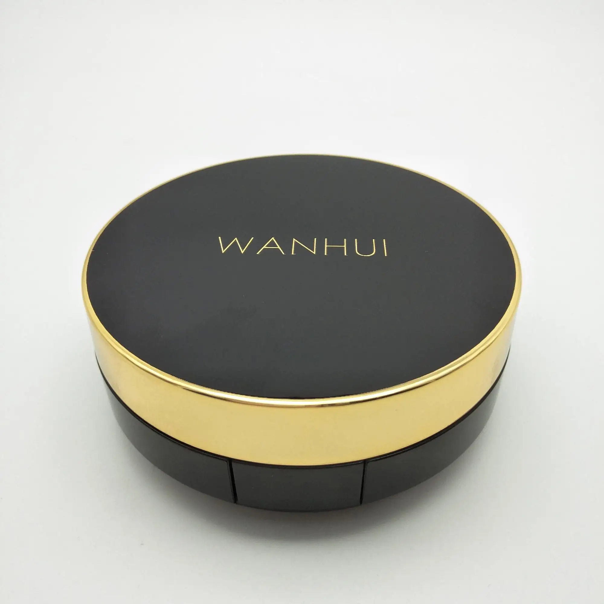 
High Quality Round Empty Compact Powder Container Pressed Powder Case Plastic Personal Care UV Coating Accept Aseptic 