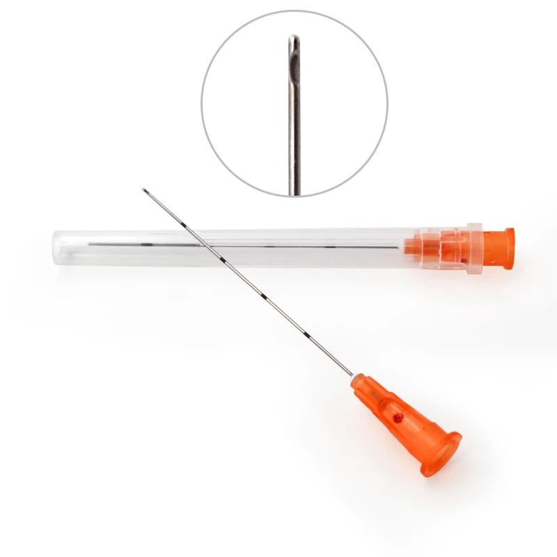 Hot sale blunt tip micro cannula 25G 70mm for filler injection
