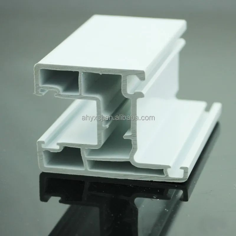 Enviroment friendly UPVC casement window frame plastic windows profile
