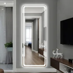 Hot sale living room led makeup full length lighted dressing room vanity mirror with lights