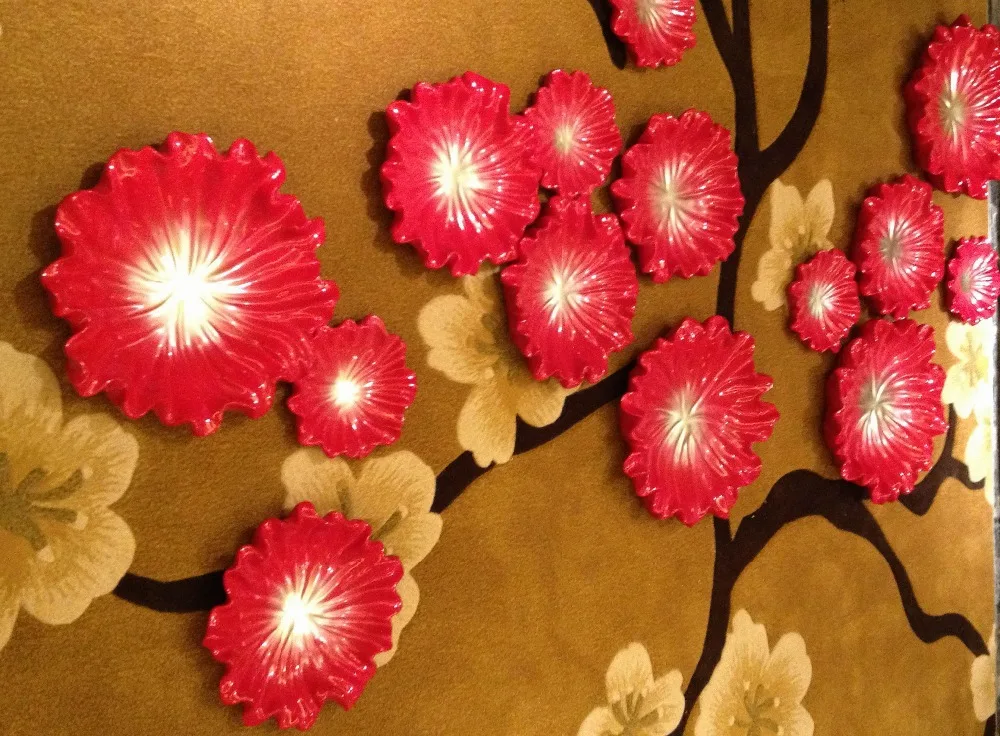 Custom Fiberglass flower relief wall art decor Art Decor