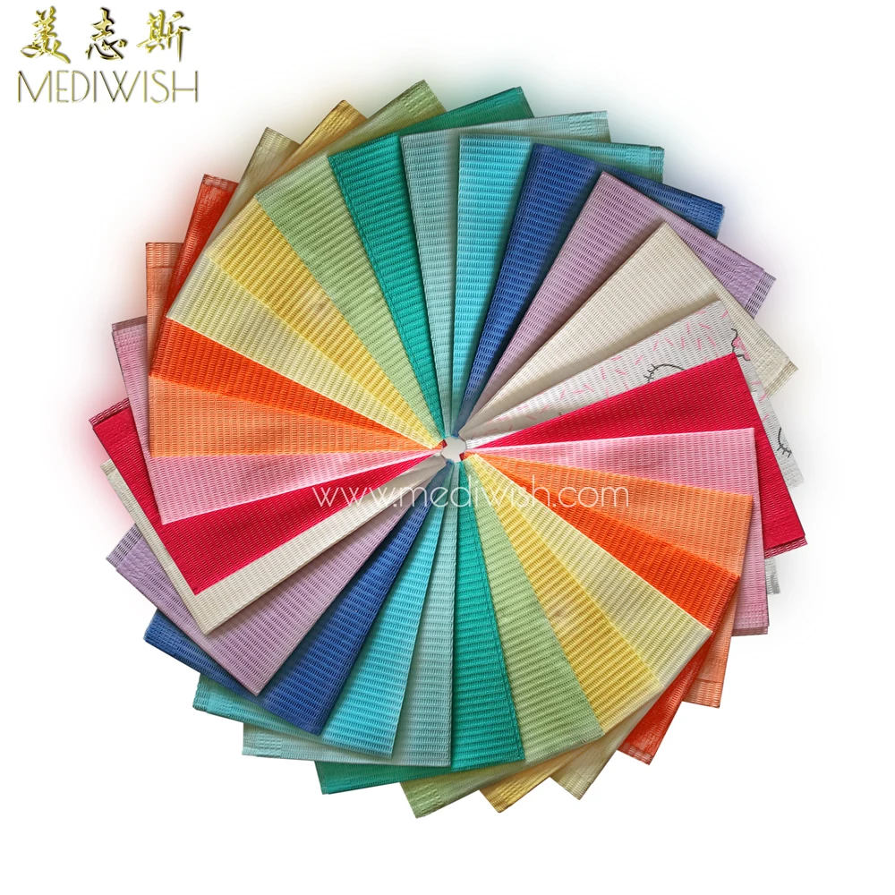 Mediwish new large size dental children adult water absorbent disposable color environmental protection paper Bib