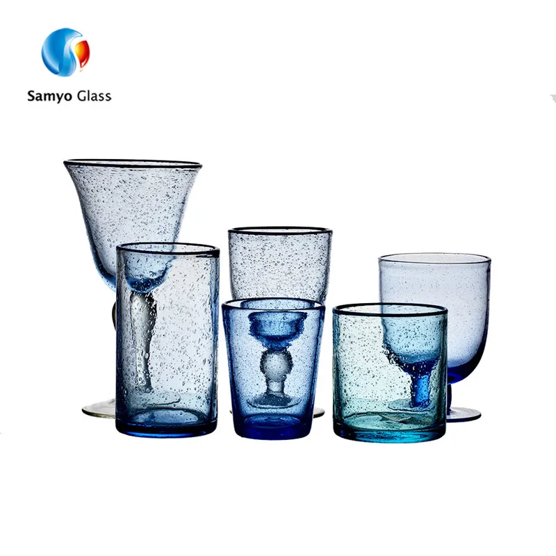 
 Набор стеклянных чайных чашек для льда всех размеров  