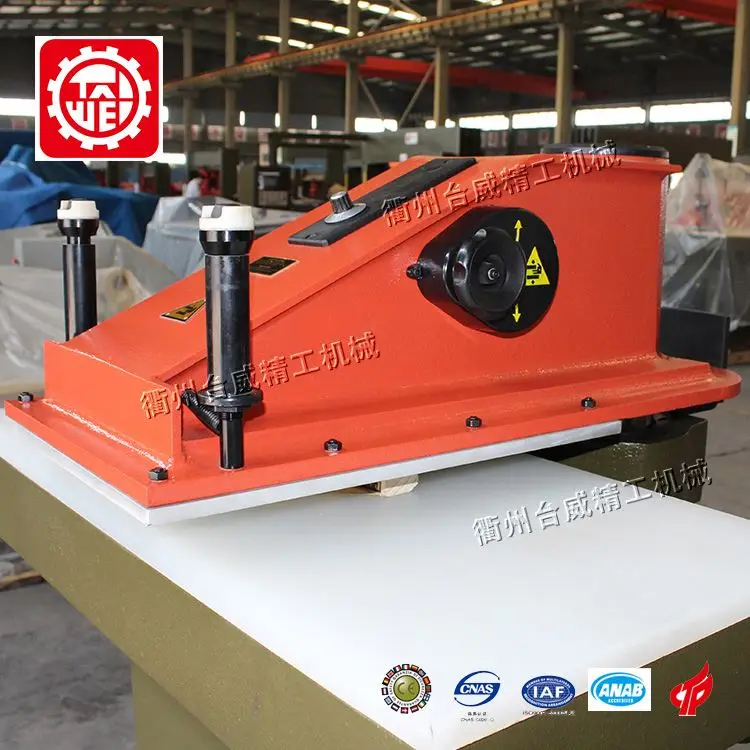 TW-928L(1+1) Clicking Press Leather China Quality Made Die Cutting Machine With Swing Arm