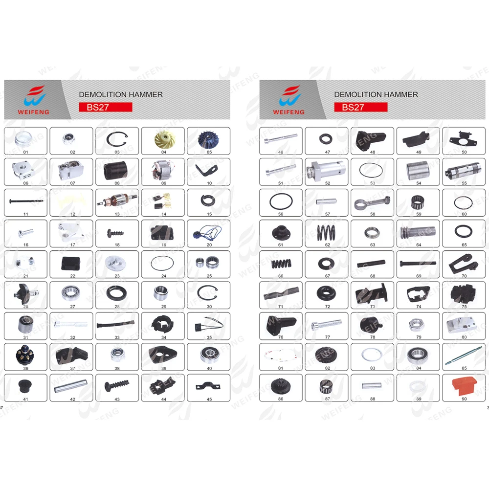 
Power tools spare parts other series 