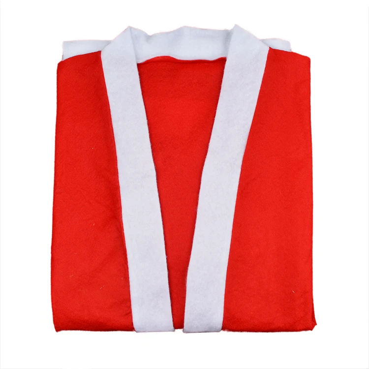 Authentic Quality Felt Material Christmas Santa Claus Costume Suit