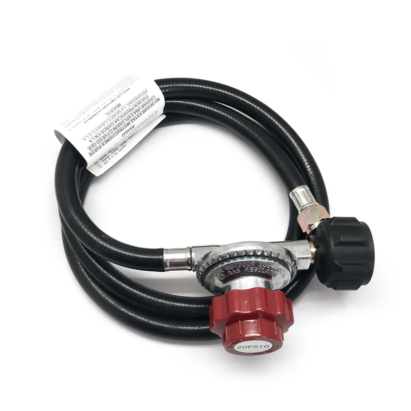 
LONGTIME 0-20 PSI BBQ Replacement LPG Pressure Regulator for Gas Grill with 4 FT Hose 