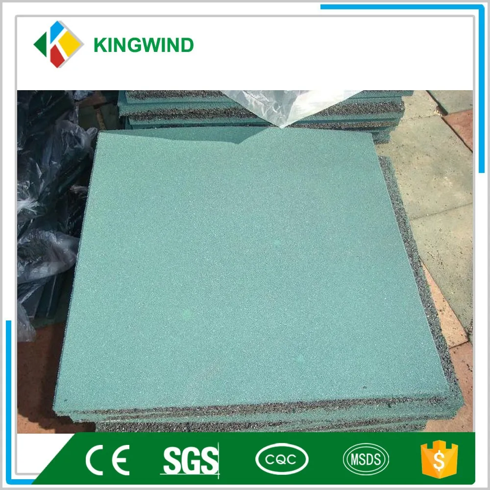 recycled tire flooring/ playground rubber tiles