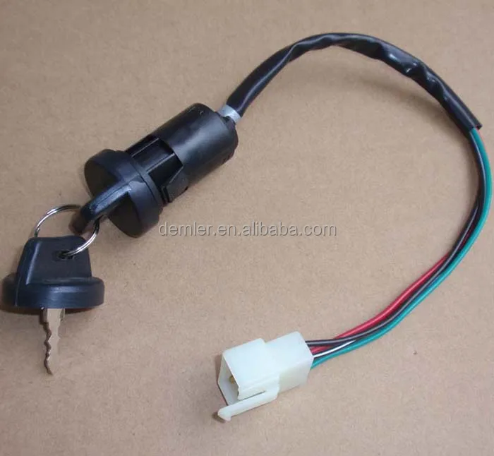 
4 Wire Ignition Key Switch For ATV QUAD TAOTAO Pit Dirt Bike Buggy 50-125cc 