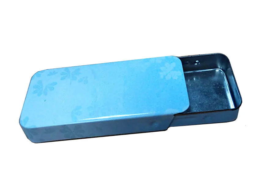  Прямоугольная маленькая скользящая крышка Мятная упаковочная жестяная коробка