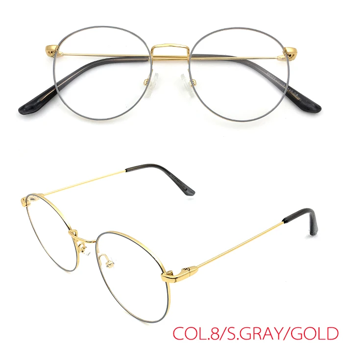 wenzhou factory hot sale unisex no diopter Round metal eyeglasses women frames eye wear
