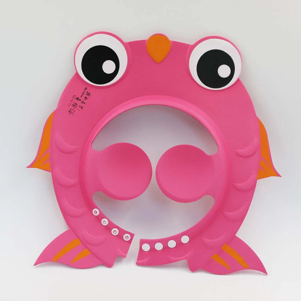 Шапочка для детского шампуня из ЭВА с мультяшным дизайном, шапочка для душа с котом и защитой ушей