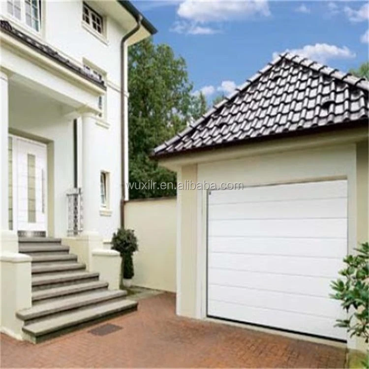 Современный дизайн дешевая сэндвич-панель гаражные двери с вставками для окон