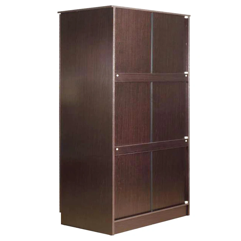 Разборное долговечное для дома композитное дерево 2 двери шкаф отделка цветное деревянное зеркало в комплекте