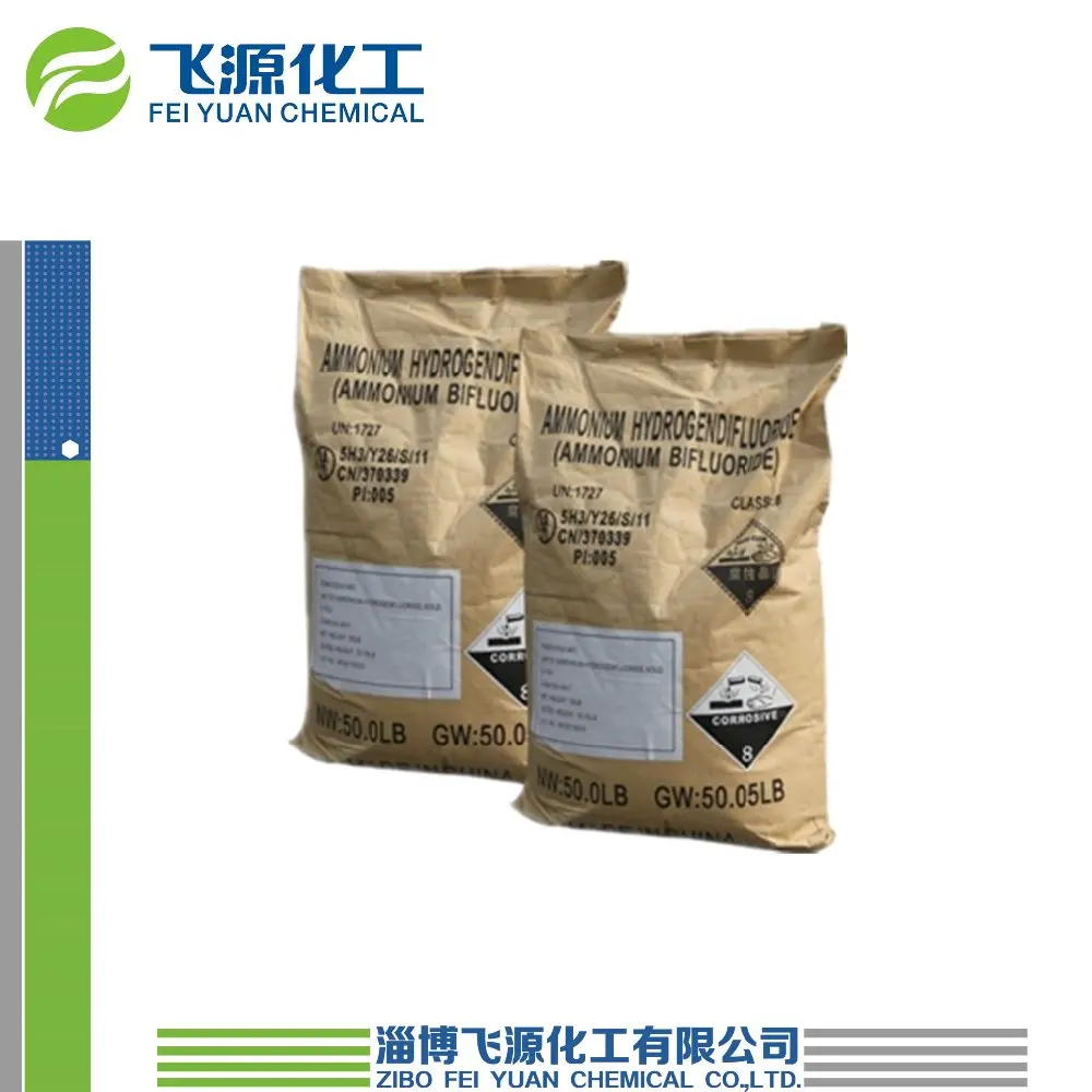 Бифторид аммония 1341-49-7 для глазирования стекла/экстракции редких/стеклянных покрытий