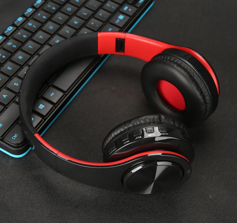 
Shenzhen Manufacturer Wholesale Disco Gaming Headset Wireless Headphones Support TF Card 