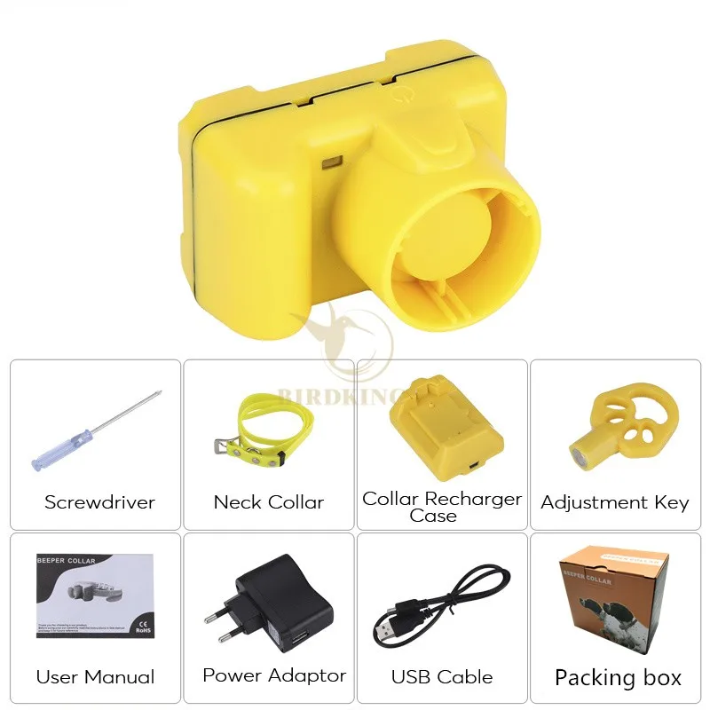 BK3518 digital necklace hunting training dog beeper collar