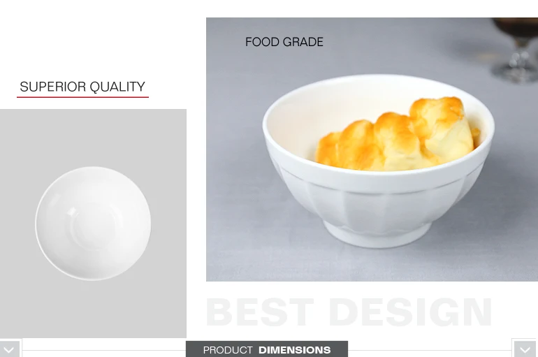 oem large white porcelain ceramic round mixing noodle ramen bowl for foodware