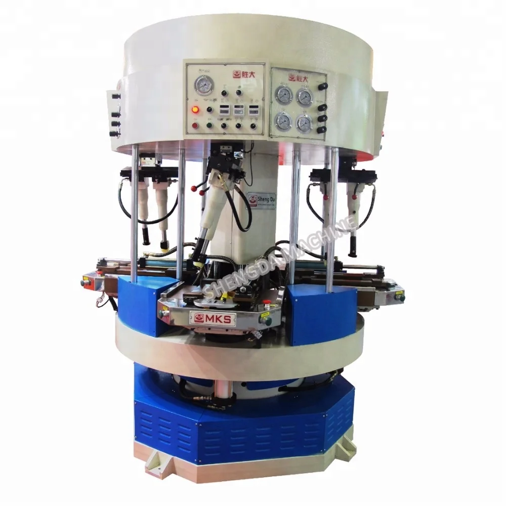 rotary type 8 in 1 safety shoe making machine shoes manufacturing machine automatic rotary shoe machine