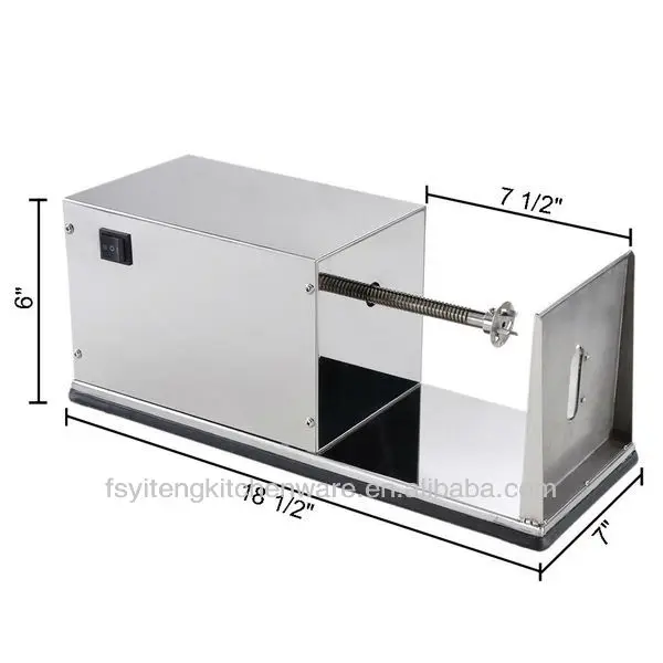 новый автоматический стиль промышленных картофельных чипсов спиральной резки картофеля резак резки