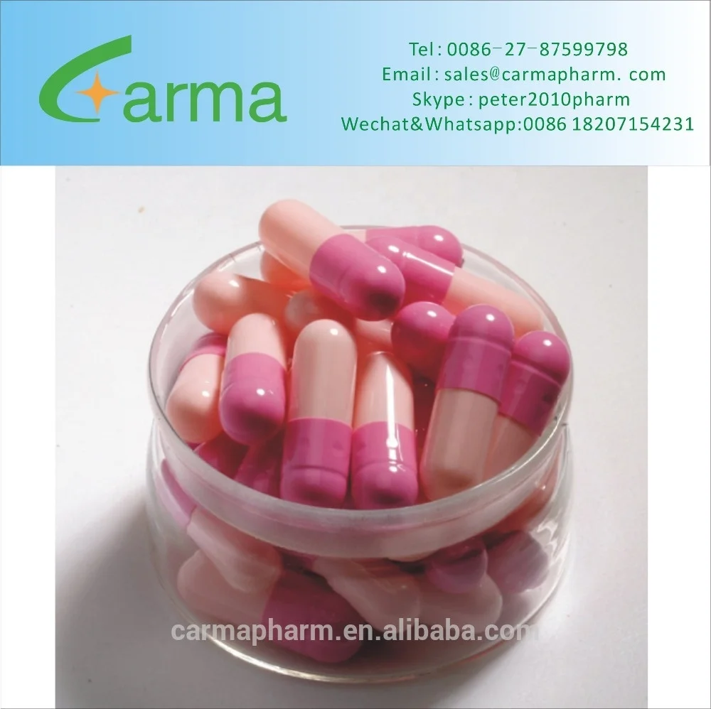 Pink halal empty gelatin capsule shells size 0