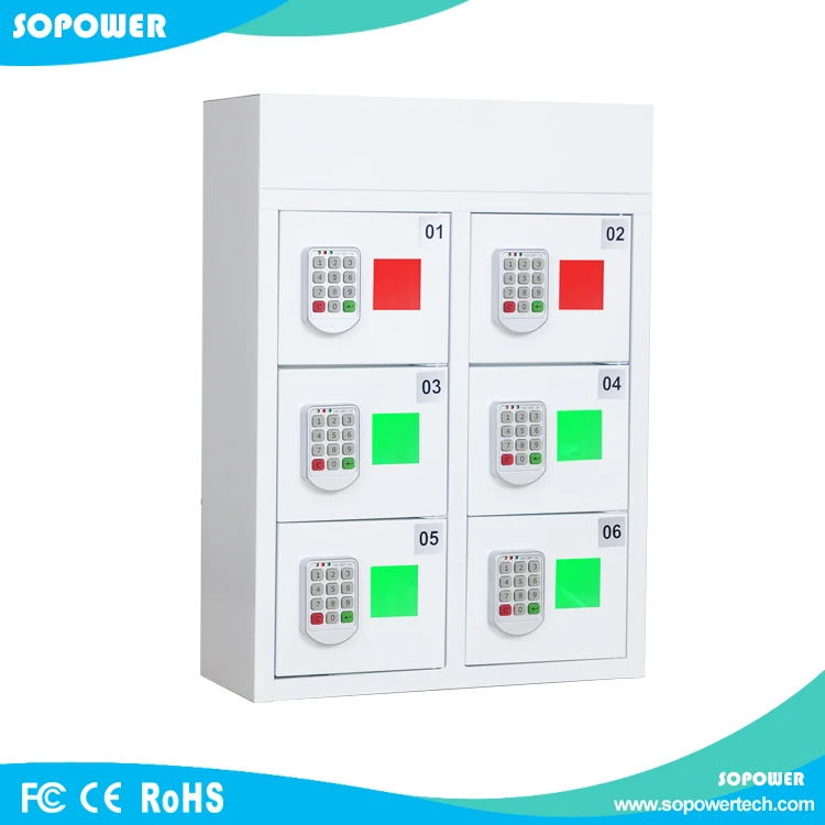
cell phone charging station kiosk/wall mount public digital lockers/mobile charger 