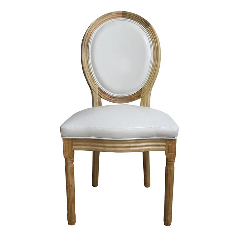 Wholesale Event Hire Banquet Use White Frame Wood Louis Chairs