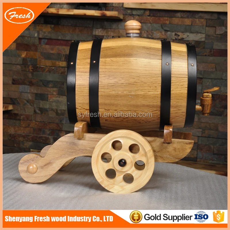 high quality decorative French American wooden oak barrel