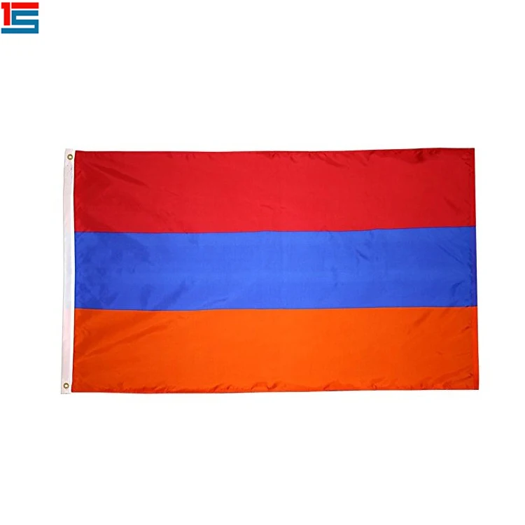 
3*5 ft flying banner printing Armenia flag for Festival 