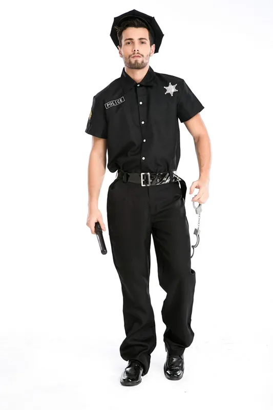 Mens Policeman Police Officer Halloween Costume