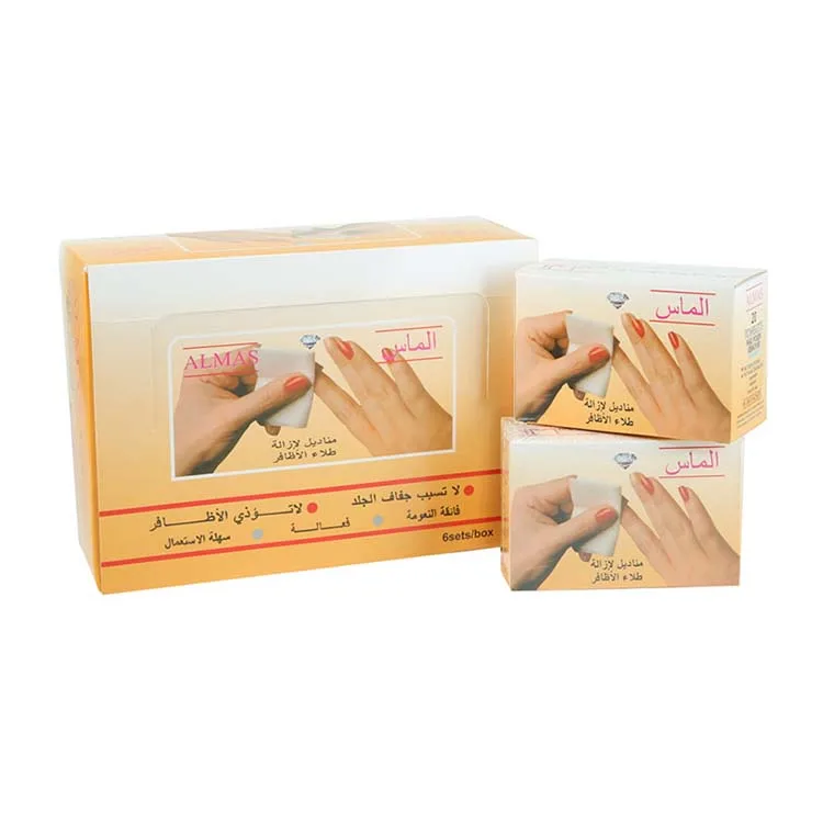 
Factory Price more safe and cleaning free acetone wipes for nails polish 