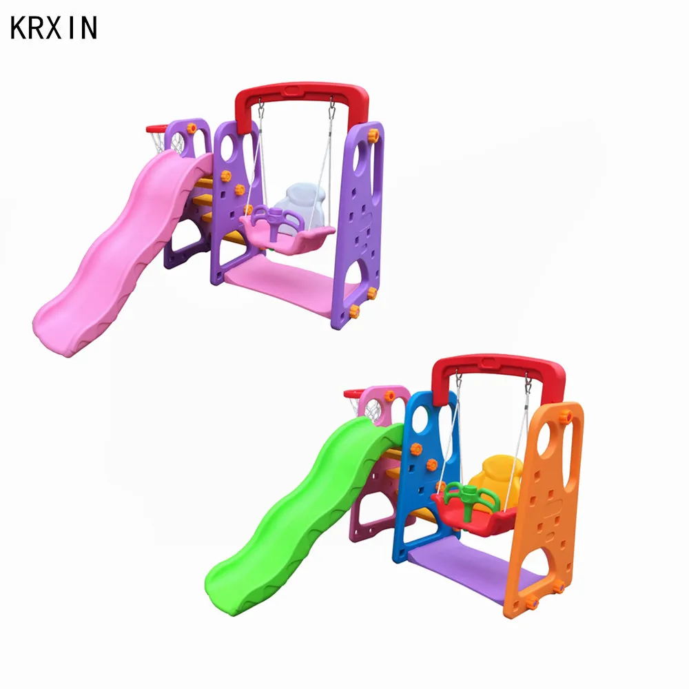 Детская пластиковая мини-горка и качели, лидер продаж