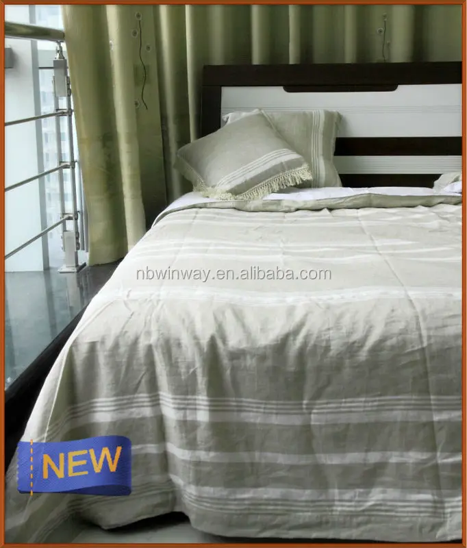 pure linen bed cover / 100% linen bedspread / pure natural linen coverlet