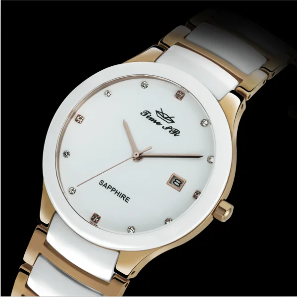 Quartz metal strap ladies fancy watches