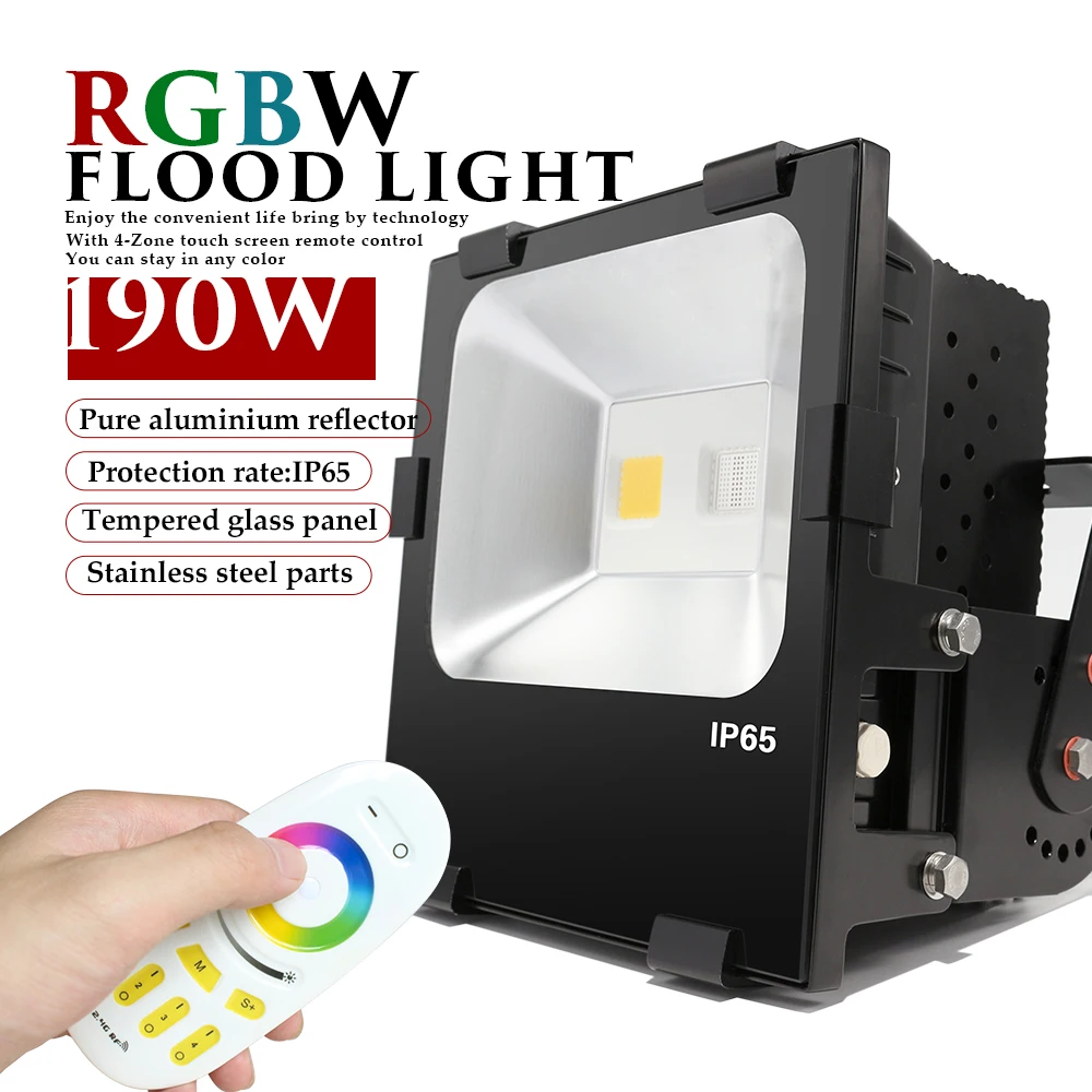 Китайский завод Wifi 2 4G RG управление Ip65 200W RGB RGBW светодиодный прожектор для ландшафтного