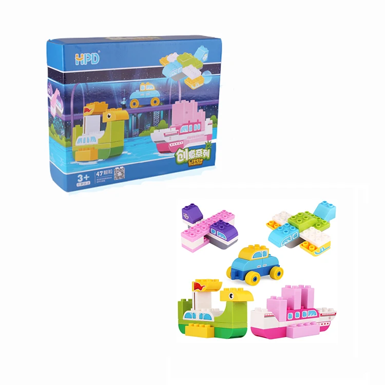 Classic Big Building Blocks Set Compatible with All Major Brands STEM Large Bricks Toys DIY Engineering Gifts for Kids Toddlers