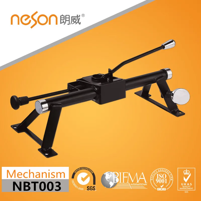 Aircraft mechanism with locked position chair parts