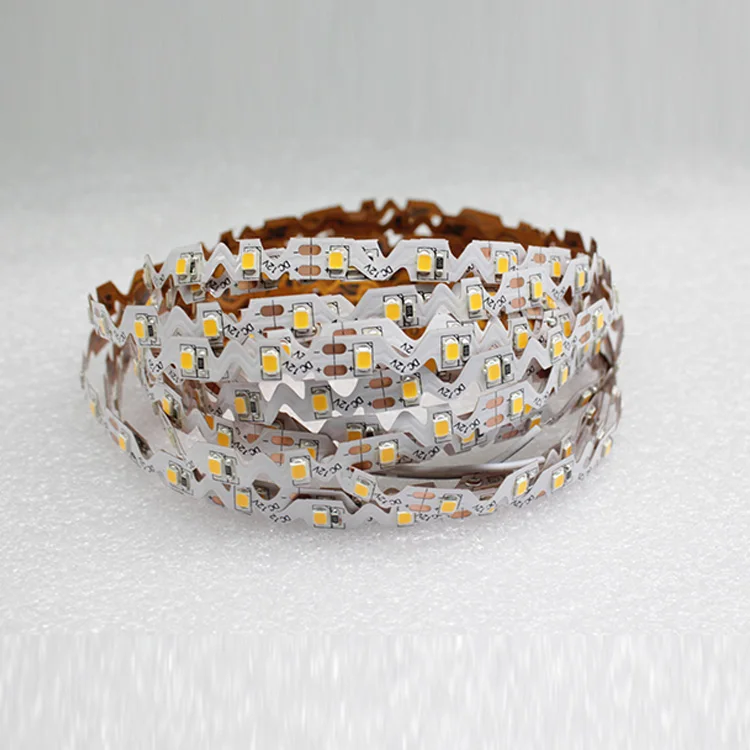 
12V/24V 6mm/8mm width 96leds/m S shape bendable flexible 2835 led strip 